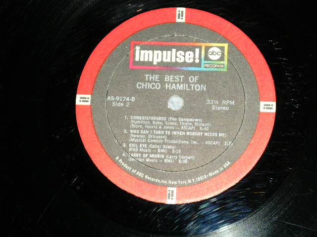 画像: CHICO HAMILTON  - THE BEST OF ( Ex++, Ex/Ex+++ )  / 1969 US ORIGINAL Stereo Used LP