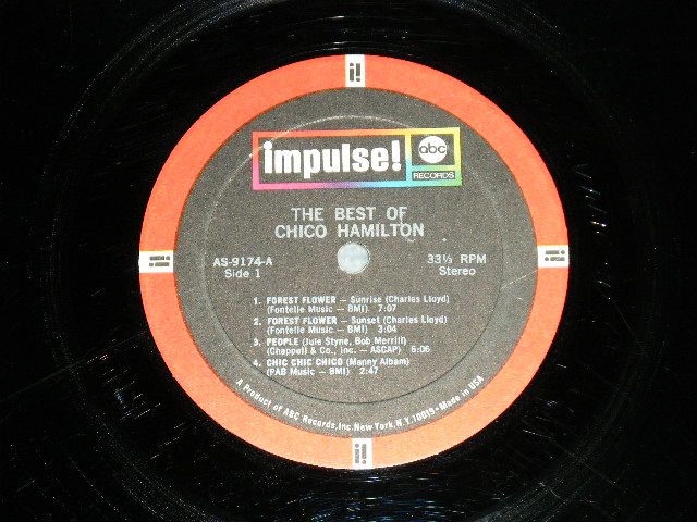 画像: CHICO HAMILTON  - THE BEST OF ( Ex++, Ex/Ex+++ )  / 1969 US ORIGINAL Stereo Used LP