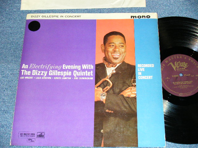 画像1: The DIZZY GILLESPIE QUINTET - RECORDED LIVE IN CONCERT ( Ex++,Ex/Ex+++ )  / 1962? UK ENGLAND  ORIGINAL? MONO Used LP  