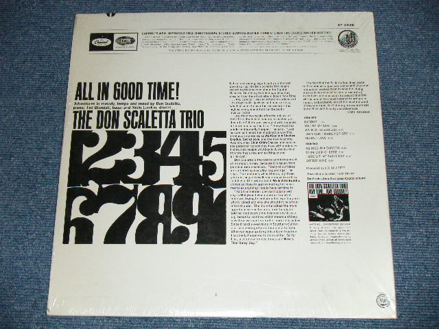 画像: The DON SCALETTA TRIO - ALL IN GOOD TIME!  ( MINT-/MINT- )  / 1965 US AMERICA ORIGINAL "BLACK with RAINBOW CAPITOL Logo at TOP Label" STEREO Used LP  