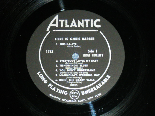 画像: CHRIS BARBER - HERE IS  CHRIS BARBER ( Ex++/Ex+++ )  / 1959 US AMERICA ORIGINAL "BLACK Lbel" Used LP  
