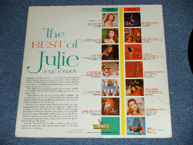 画像: JULIE LONDON - THE BEST OF (Ex/Ex+++,Ex, A-2&3:VG+++ ) / 1962 US AMERICA ORIGINAL "1st PRESS COLOR LIBERT Label"  MONO Used LP