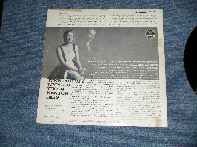 画像: JUNE CHRISTY - RECALLS THOSE KENTON DAYS ( Ex/Ex+ ) / 1959 US AMERICA ORIGINAL "CAPITOL " LOGO ON LEFT Label  STEREO  LP  