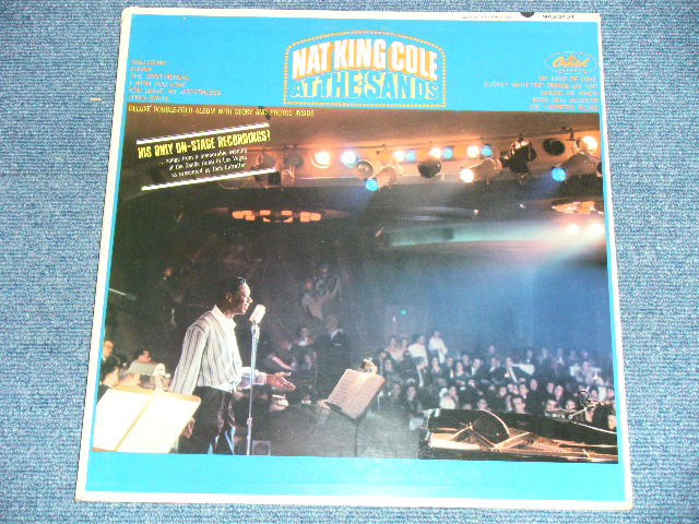 画像: NAT KING COLE - AT THE SANDS  ( Ex+/Ex+++) / 1966 US AMERICA ORIGINAL "BLACK with RAINBOW Band Label"  MONO  Used LP