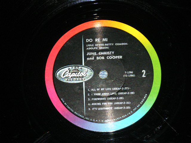 画像: JUNE CHRISTY -  DO RE MI  ( WRx++/Ex++ Looks:Ex+) / 1961 US AMERICA ORIGINAL 1st press "BLACK with RAINBOW & LOGO on LEFT Label" MONO Used LP 