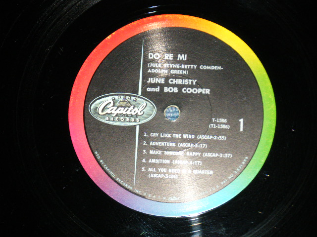 画像: JUNE CHRISTY -  DO RE MI  ( WRx++/Ex++ Looks:Ex+) / 1961 US AMERICA ORIGINAL 1st press "BLACK with RAINBOW & LOGO on LEFT Label" MONO Used LP 