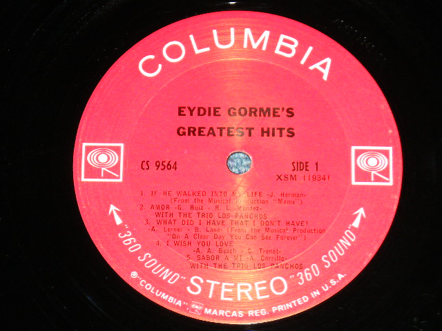 画像: EYDIE GORME - GREATEST HITS  ( MINT-,Ex+++/Ex+++) / 1967 US AMERICA ORIGINAL "360 SOUND" Label STEREO Used LP 