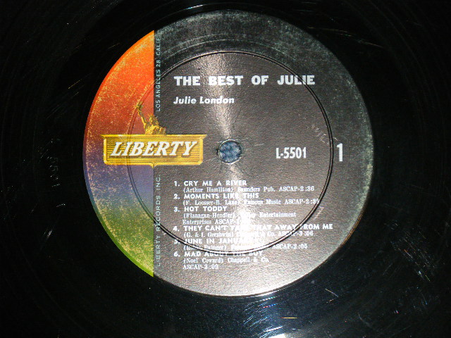 画像: JULIE LONDON - THE BEST OF (Ex/Ex+ ) / 1962 US AMERICA ORIGINAL "1st PRESS COLOR LIBERT Label"  MONO Used LP