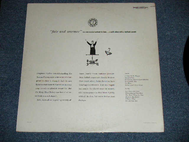 画像: JUNE CHRISTY -  FAIR AND WARMER!  ( Ex/Ex++) / 1957 US AMERICA ORIGINAL "1st Press TURQUOISE Label"  MONO Used LP 