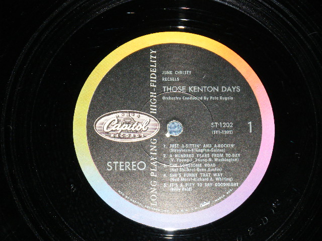 画像: JUNE CHRISTY - RECALLS THOSE KENTON DAYS ( Ex/Ex+ ) / 1959 US AMERICA ORIGINAL "CAPITOL " LOGO ON LEFT Label  STEREO  LP  