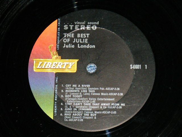 画像: JULIE LONDON - THE BEST OF (Ex-/Ex Looks:Ex+)/ 1962 US AMERICA ORIGINAL Stereo Used LP