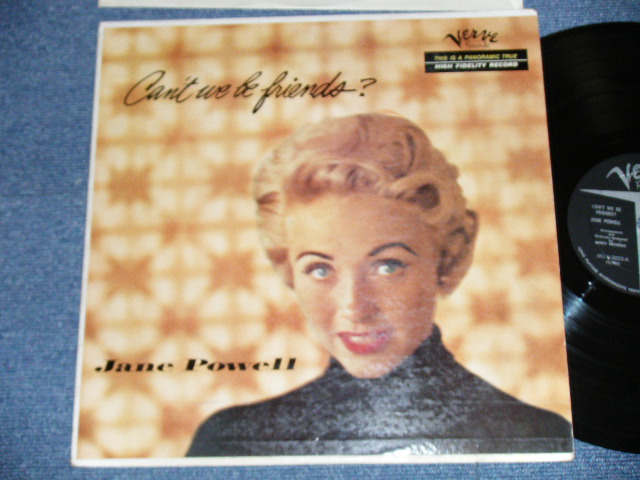 画像1: JANE POWELL - CAN'T WE BE FRIEND?   ( Ex++/Ex+++) / 1957  US AMERICA ORIGINAL 1st press "BLACK with VERVE at Bottom Label" MONO Used LP 