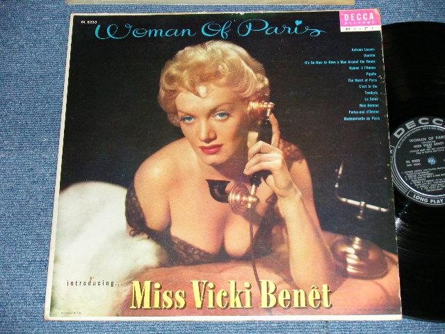 画像1: VICKI BENET - WOMAN OF PARIS  ( Ex,VG/Ex+ )  / 1956 US AMERICA ORIGINAL MONO  Used LP 