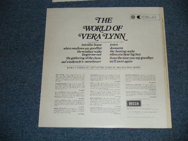 画像: VERA LYNN - THE WORLD OF VERA LYNN   ( MINT-/MINT-)   /  1969 UK ENGLAND  ORIGINAL STEREO Used LP