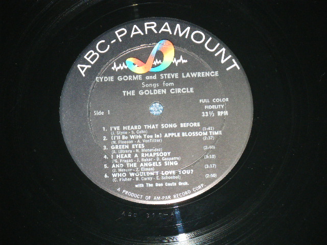 画像: EYDIE GORME and STEVE LAWRENCE - SONGS FROM THE GOLDEN CIRCLE (Ex+/Ex+++)/ 1960s US ORIGINAL MONO Used LP