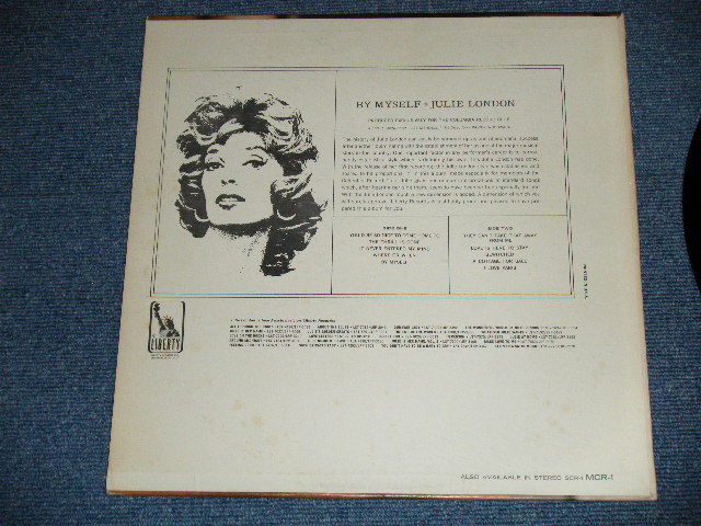 画像: JULIE LONDON - BY MYSELF ( Ex++,Ex+/MINT- )  /1963? US AMERICA ORIGINAL "1st Press GOLD Color Logo Label" Used LP