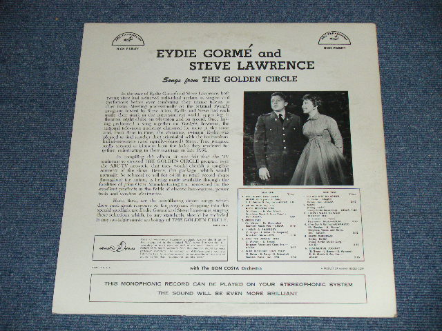 画像: EYDIE GORME and STEVE LAWRENCE - SONGS FROM THE GOLDEN CIRCLE (Ex+/Ex+++)/ 1960s US ORIGINAL MONO Used LP