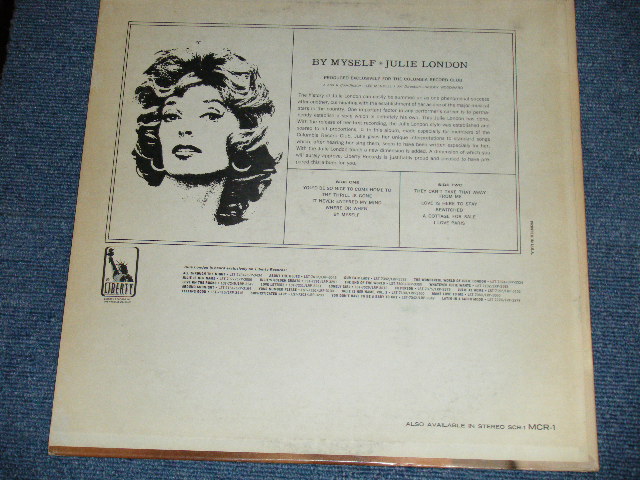 画像: JULIE LONDON - BY MYSELF ( Ex/Ex+ )  /1967? US AMERICA ORIGINAL "2nd Press Color Logo Label" Used LP