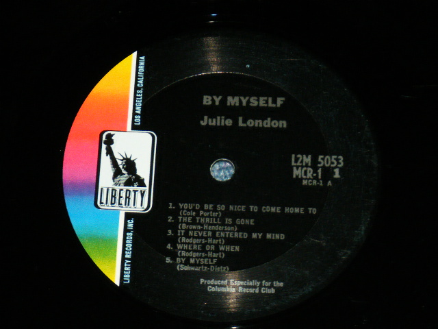画像: JULIE LONDON - BY MYSELF ( Ex/Ex+ )  /1967? US AMERICA ORIGINAL "2nd Press Color Logo Label" Used LP