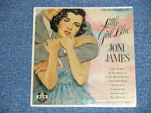 画像: JONI JAMES - LITTLE GIRL BLUE  ( Ex++/Ex+++ )  / 1956 US AMERICA ORIGINAL"YELLOW LABEL" MONO Used 7"45 rpm Double EP with PICTURE SLEEVE 