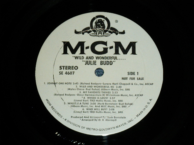 画像: JULIE BUDD - WILD AND WONDERFUL   ( Ex/Ex+++)   / 1969 US AMERICA ORIGINAL Used LP 