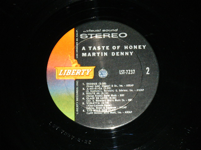 画像: MARTIN DENNY - A TASTE OF HONEY( Ex++/Ex++ Looks:Ex+)   / 1962 US AMERICA ORIGINAL STEREO Used   LP  