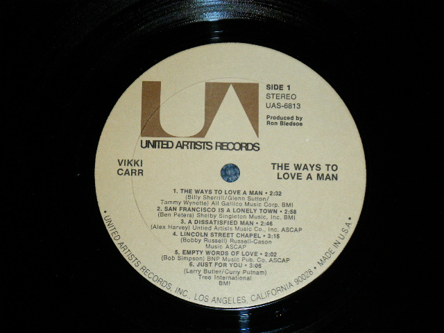 画像: VIKKI CARR -  THE WAYS TO LOVE A MAN ( MINT-/Ex+++) / 1972 US AMERICA ORIGINAL Used LP 