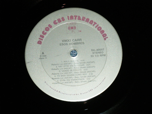 画像: VIKKI CARR -  ESOS HOMBRES (VG+++/MINT-  / 1988 US AMERICA ORIGINAL Used LP 