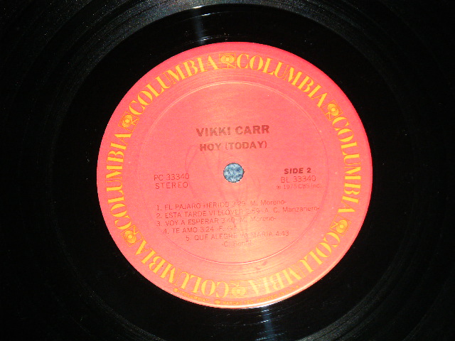 画像: VIKKI CARR - HOY ( MINT-/Ex+++ Looks:Ex++ )  /1975 US AMERICA ORIGINAL Used LP 