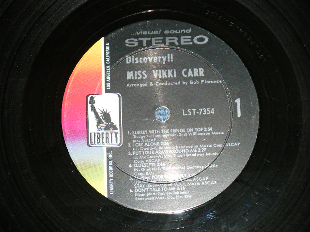 画像: VIKKI CARR -  DISCOVERY! ( Ex,VG+/Ex++ Looks:Ex+ ) / 1964 US AMERICA ORIGINAL STEREO  Used LP 