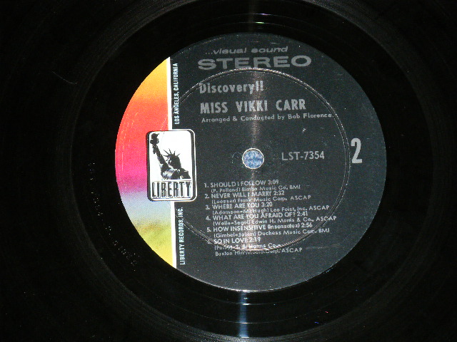 画像: VIKKI CARR -  DISCOVERY! ( Ex,VG+/Ex++ Looks:Ex+ ) / 1964 US AMERICA ORIGINAL STEREO  Used LP 