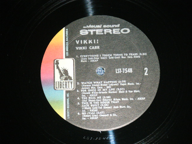 画像: VIKKI CARR -  VIKKI!  ( Ex+++/Ex+++) / 1968 US AMERICA ORIGINAL STEREO  Used LP 