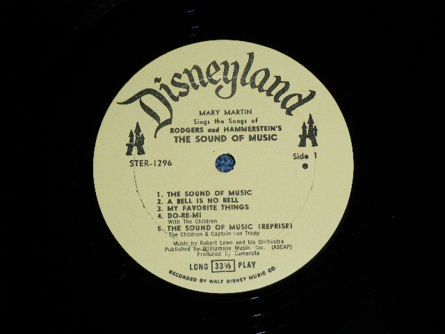 画像: MARY MARTIN - Songs From THE SOUND OF MUSIC  (Ex+++/MINT-)  / 1966 US AMERICA ORIGINAL "STEREO" Used LP 