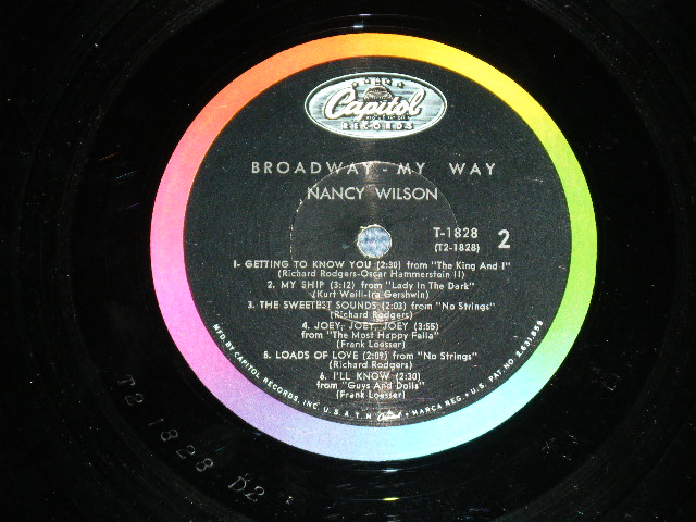 画像: NANCY WILSON  - BROADWAY-MY WAY  ( Ex++/MINT- ) / 1963 US AMERICA ORIGINAL MONO Used  LP