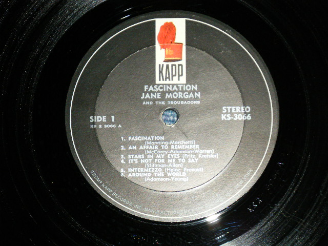 画像: JANE MORGAN - FASCINATION  / 1962  US AMERICA ORIGINAL STEREO Used LP 
