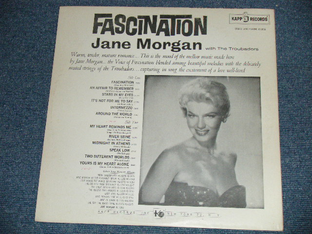 画像: JANE MORGAN - FASCINATION  / 1962  US AMERICA ORIGINAL STEREO Used LP 