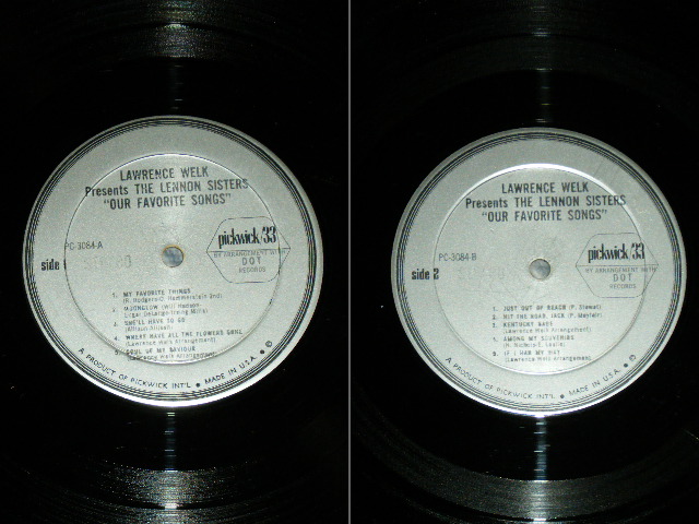 画像:  THE LENNON SISTERS  - AMERICAN'S SWEETHEATS   ( Ex++/Ex+++) / 1973  US AMERICA ORIGINAL  Used 2-LP