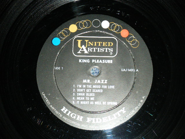 画像: KING PLEASURE - MR.JAZZ ( MINT-/Ex+++ Looks:Ex++) / 1962 US AMERICA ORIGINAL   MONO  Used LP 