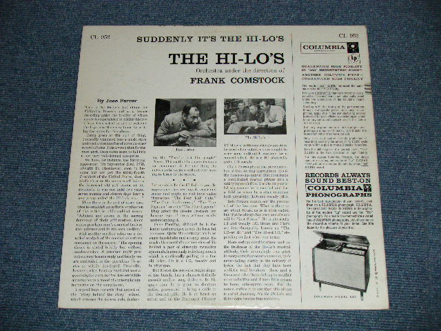 画像: The HI LO's  with FRANK COMSTOCK - SUDDENLY IT'S THE HI LO's ( Ex+++/Ex++ Looks:Ex+) / 1957 US AMERICA ORIGINAL "6 EYES Label"  MONO  Used LP 