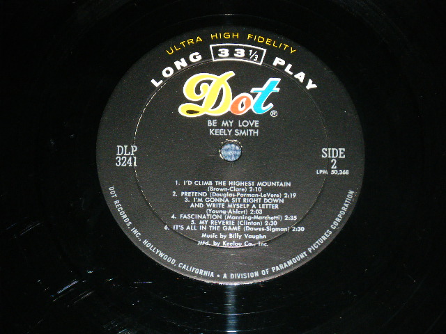 画像: KEELY SMITH -  BE MY LOVE ( Ex/Ex++ )  / 1959 US AMERICA ORIGINAL MONO  Used LP 