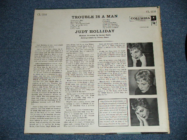 画像: JUDY HOLLIDAY - TROUBLE IS A MAN  (Ex+/MINT-)  / 1959 US AMERICA ORIGINAL1st Press  "6 EYES Label"  MONO Used  LP