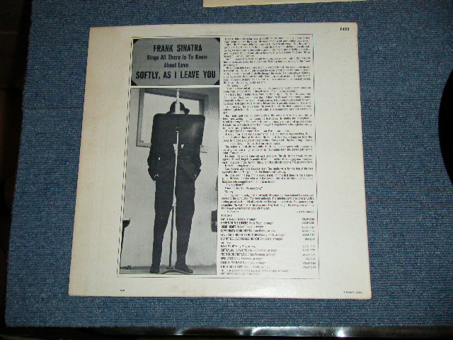 画像: FRANK SINATRA -  SOFTLY,AS I LEAVE YOU  ( Ex++/Ex+++ ) / 1964 US AMERICA  ORIGINAL "CUSTOM LABEL Design"  MONO Used  LP 