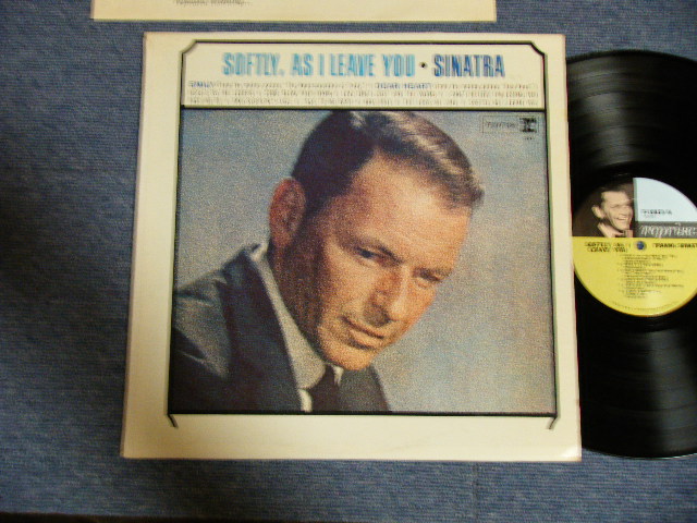 画像1: FRANK SINATRA -  SOFTLY,AS I LEAVE YOU  ( Ex++/Ex+++ ) / 1964 US AMERICA  ORIGINAL "CUSTOM LABEL Design"  MONO Used  LP 