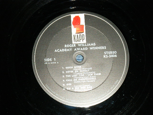 画像: ROGER WILLIAMS - ACADEMY AWARD WINNERS  ( Ex+/Ex+++) / 1964 US AMERICA ORIGINAL STEREO  Used LP 