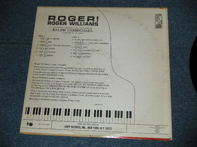 画像: ROGER WILLIAMS -  ROGER!  ( Ex++,Ex+/Ex++ Looks:Ex) / 1967 US AMERICA ORIGINAL STEREO  Used LP 