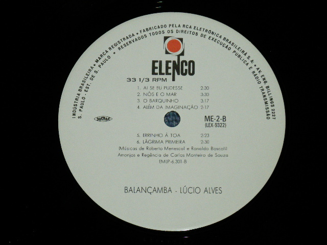 画像: LUCIO ALVES  -BALANCAMBA (NEW ) / JAPAN "BRAND NEW" LP 