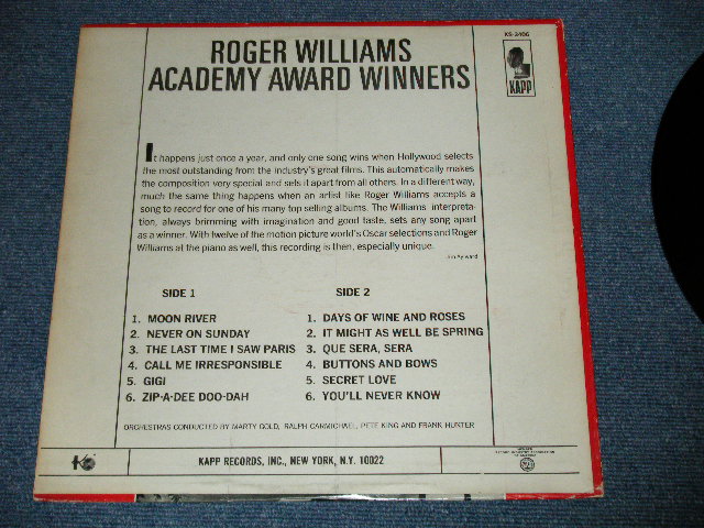 画像: ROGER WILLIAMS - ACADEMY AWARD WINNERS  ( Ex+/Ex+++) / 1964 US AMERICA ORIGINAL STEREO  Used LP 