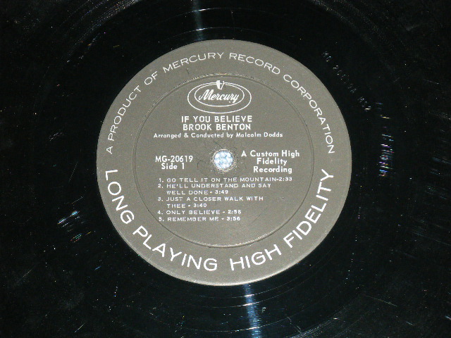 画像: BROOK BENTON -  IF YOU BELIEVE  ( Ex++,Ex/Ex++ ) / 1961  US AMERICA ORIGINAL MONO Used    LP