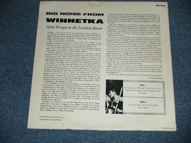 画像: GENE KRUPA - BIG NOISE FROM WINNETKA :GENE KRUPA at the LONDON HOUSE ( Ex/Ex+++) / 1961 US AMERICA "2nd Press Label" STEREO LP