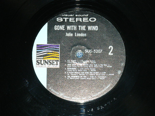 画像: JULIE LONDON - GONE WITH THE WIND (Ex++/Ex+++) /1968? US AMERICA ORIGINAL STEREO Used LP